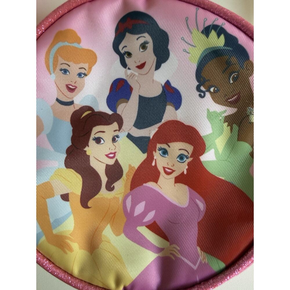 Claire's Disney Princess Round Crossbody Pink Purse with Adjustable Strap - Picture 4 of 5